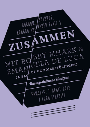 Flyer: Zusammen mit Emanuela De Luca und Bobby Mhark