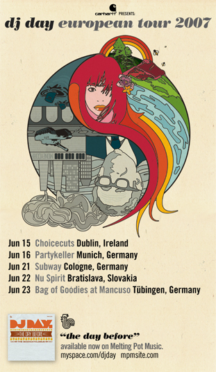 DJ Day European-Tour-2007-Flyer