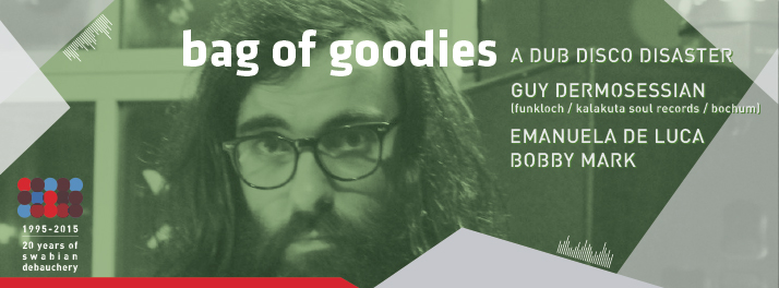 Flyer: 24.07.2015 - bag of goodies feat. Guy Dermosessian - Jazzkeller, Tübingen